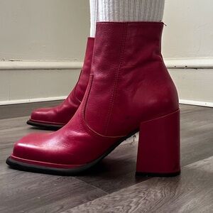 Square Toe Western Inspired Ankle Boot
